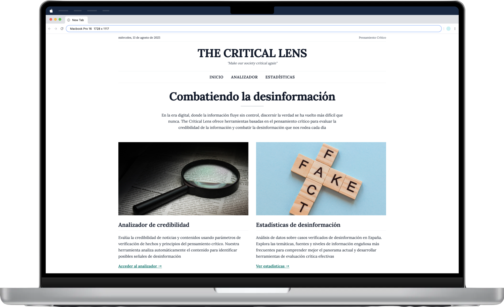 THE CRITICAL LENS - Vista Desktop