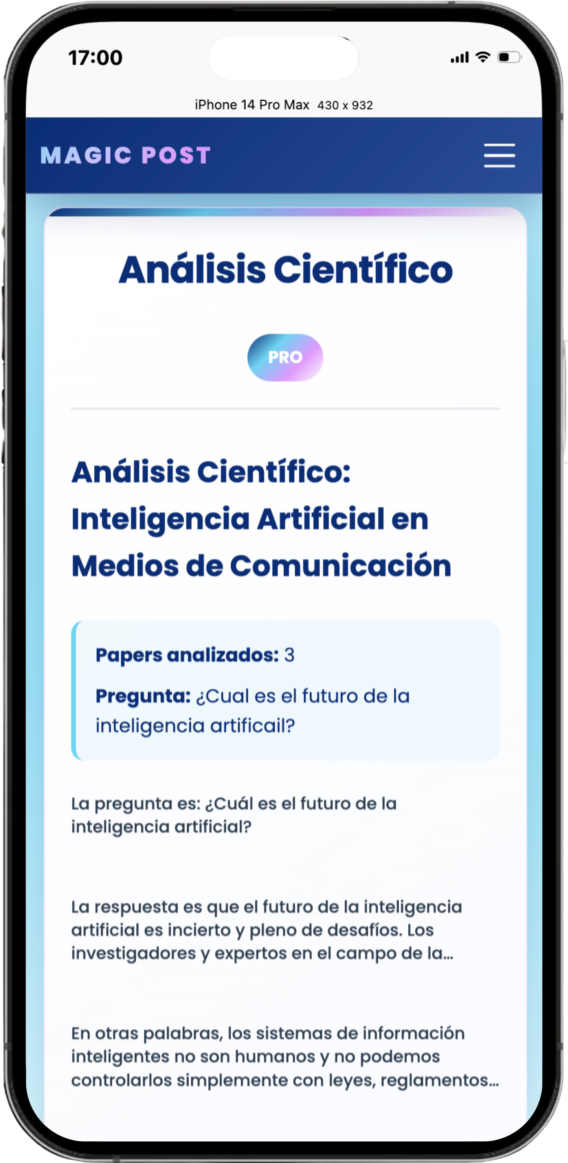 MAGIC POST - Mobile View 2