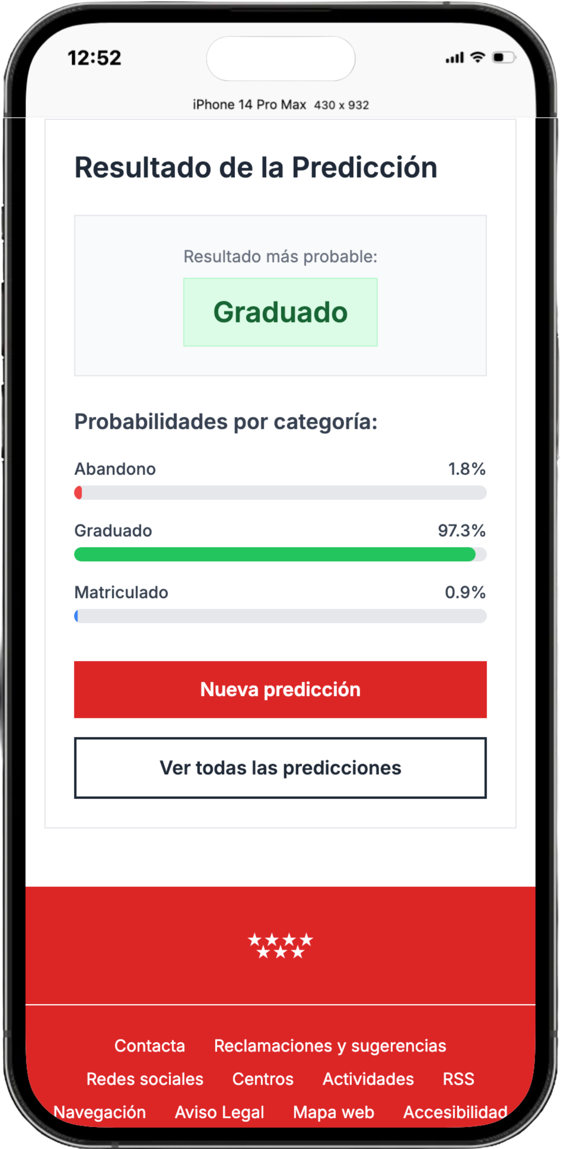 ACADEMIC PREDICTOR - Mobile View 3